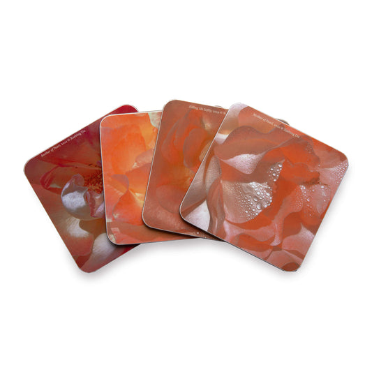 Glasunderlägg/Coasters, Xuebing Du, 4-pack | In Bloom | Fotografiska Shop
