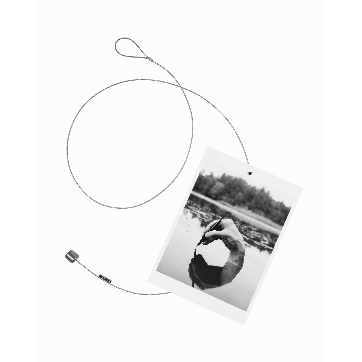 Silverfärgad vajer för foton och vykort | Fotografiska Shop