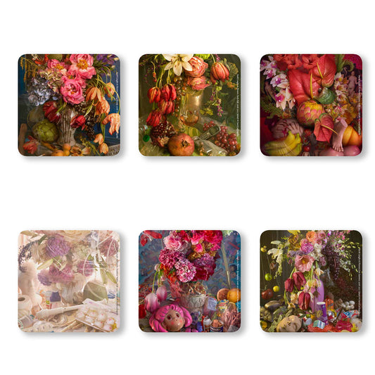 Glasunderlägg/coasters, David LaChapelle: Earth Laughs in Flowers