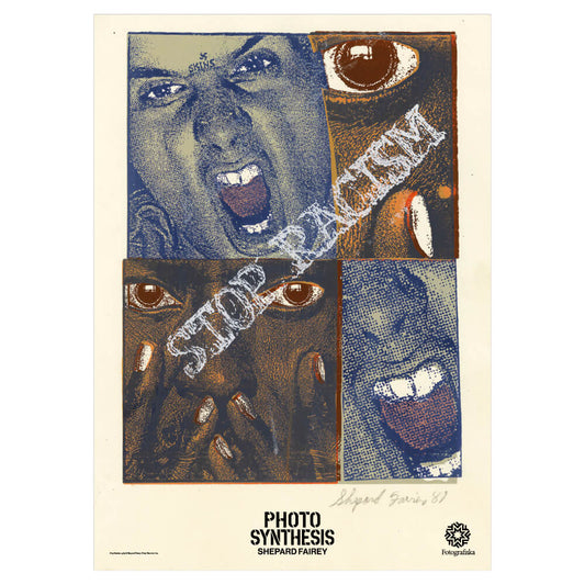 Stop Racism Poster | Shepard Fairey | Fotografiska posters